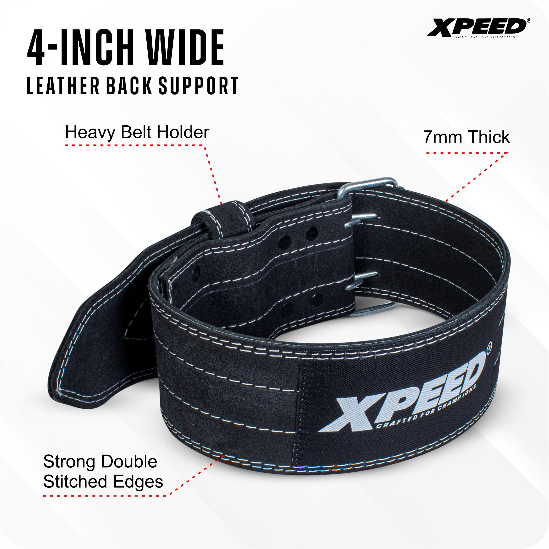 Buy Xpeed Premium Leather Power Lifting Belt | Superior Support